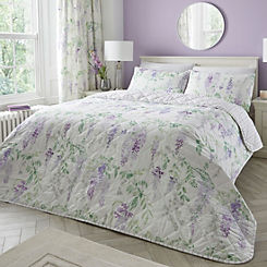 Dreams & Drapes Wisteria Quilted Bedspread - Lilac