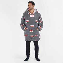 Dreamscene England Flag Print Hoodie Blanket