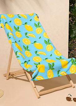 Dreamscene Lemon Print Beach Towel