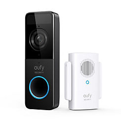 Eufy Battery Doorbell Slim 1080p - Black
