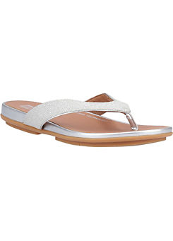 FitFlop Gracie Shimmerlux Toe Post Sandals