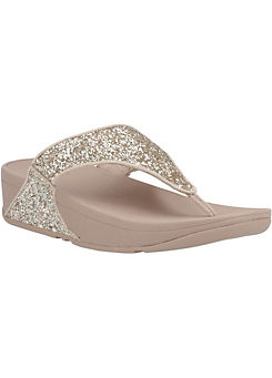 FitFlop Lulu Glitter Toe-Post Sandals