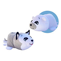 FlipaZoo Mushmillows: Polar Bear & Husky - 15 inch