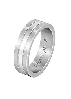 For You Collection Gent’s 6 mm Personalised Triple Band Ring