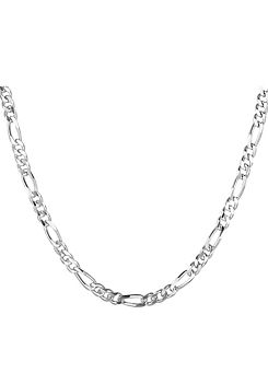 For You Collection Gent’s Sterling Silver Approx. 0.5 oz Figaro Necklace