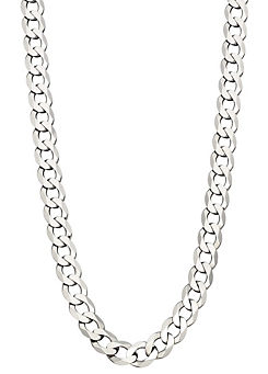 Fred Bennett Sterling Silver Diamond Cut Curb Chain Necklace