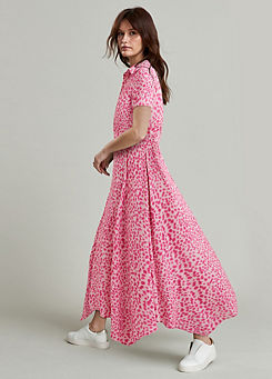 Freemans Pink Animal Print Hanky Hem Dress