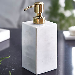 Freemans White Marble Liquid Soap Dispenser