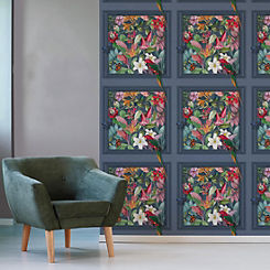 Fresco Tropical Paradise Panel Wallpaper