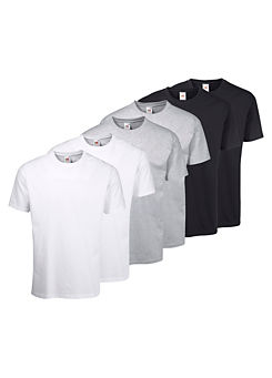 Fruit of The Loom Pack of 6 Short Sleeve T-Shirts