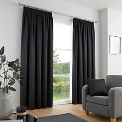 Fusion Galaxy Thermal Dim Out Pencil Pleat Curtains