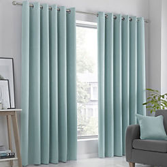 Fusion Strata Thermal Dimout Eyelet Curtains