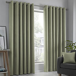 Fusion Strata Thermal Dimout Eyelet Curtains