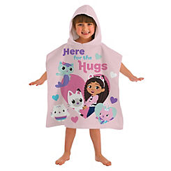 Gabby’s Dollhouse Here for Hugs 100% Cotton Hooded Poncho Beach Towel