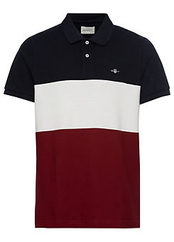 Gant Block Stripe Polo Shirt
