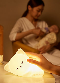 Groov-e Cuties Colour Changing Kids Rechargeable LED Night Light - Sophie Kitten