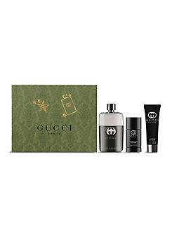 Gucci Guilty Pour Homme 3 Piece Set - Eau De Toilette 90ml, Shower Gel 50ml & Deodorant 75ml