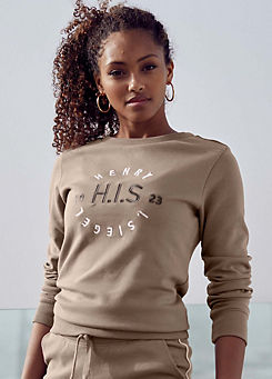 H.I.S Logo Print Sweatshirt