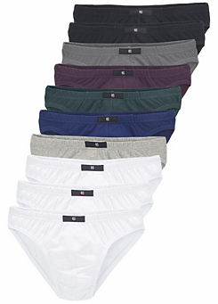 H.I.S Pack of 10 Briefs