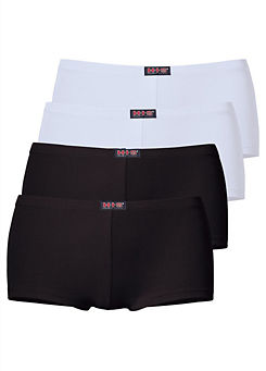H.I.S Pack of 4 Jersey Shorties