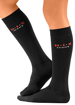 H.I.S Pack of 4 Knee High Socks