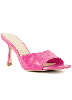 Head Over Heels By Dune Mayana Pink Heeled Mules