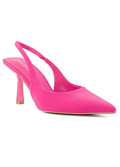 Head Over Heels by Dune Apple Pink Slingback Court Shoes