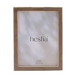 Hestia Thin Grey Stained Bone Photo Frame 6x8 Inch
