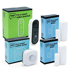 Hey Security Kit (Smart Doorbell, Motion Sensor, 2 Contact Sensors)