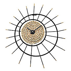 Hometime 56cm Rope Starbust Wall Clock