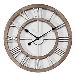 Hometime Cut Out Round Wall Clock