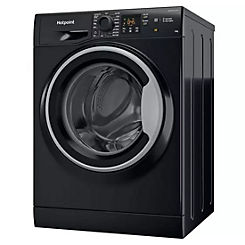 Hotpoint 10KG 1400 Spin Washing Machine NSWM1045CBSUKN - Black