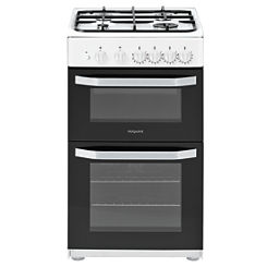 Hotpoint 50cm Gas Cooker HD5G00KCW/UK - White - A+ Rated