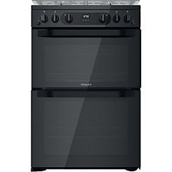Hotpoint 60cm Gas Cooker - Double Oven