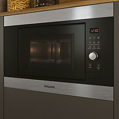 Hotpoint Built-in Microwave Oven and Grill MF20G IX H - Inox