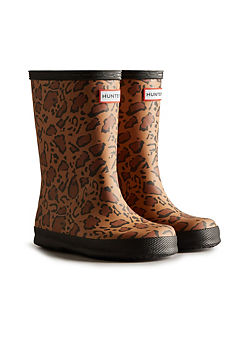 Hunter Big Kids Original Leopard Print Boots