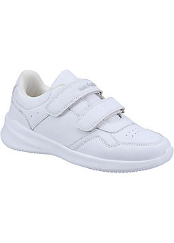 Hush Puppies Kids White Marling Easy Junior Shoes