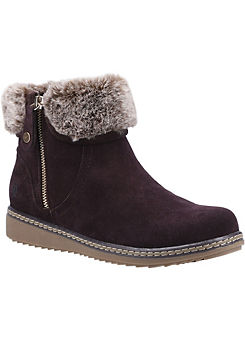 Hush Puppies Penny Faux Fur Cuff Ankle Boots