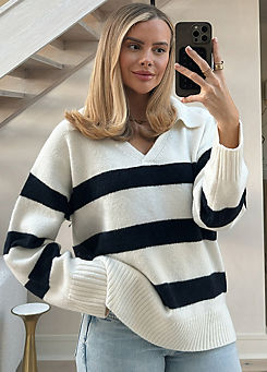 In The Style x V-Neck Knitted Jumper