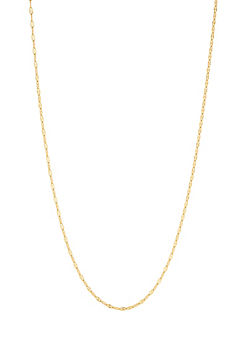 Inicio 14K Real Gold Plated Recycled Diamond Cut Chain Necklace - Gift Pouch