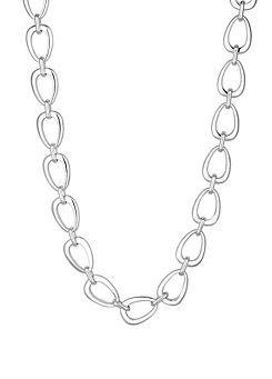 Inicio Recycled Sterling Silver Plated Open Link Necklace - Gift Pouch