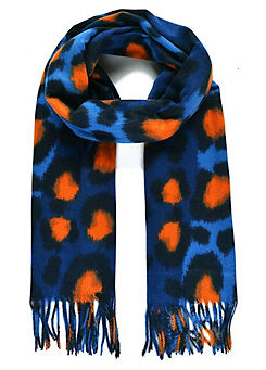 Intrigue Multi Leopard Print Winter Chunky Scarf