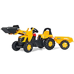 JCB Tractor with Trailer and Frontloader ride on toy