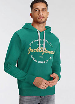Jack & Jones ’Andy’ Printed Hooded Sweatshirt