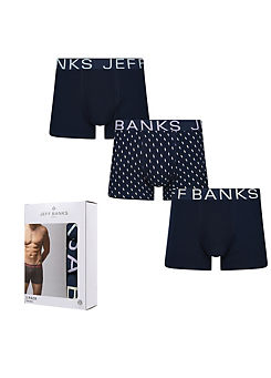 Jeff Banks Pack of 3 Mens Fashion Trunks