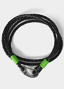 Joe Browns A Dash of Lime Premium Leather Bracelet