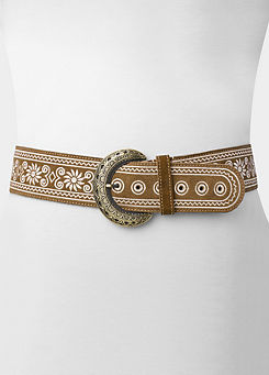 Joe Browns Into The Sands Embroidered Suede Belt