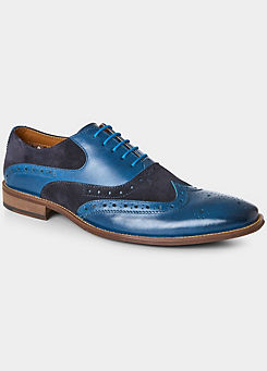 Joe Browns Statement Blue Leather Brogues