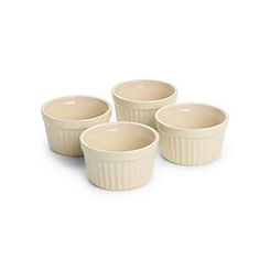 Jomafe Classic Ceramic Set of 4 Ramekins - Cream