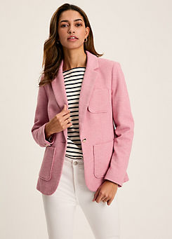 Joules Ambury Pink Jersey Blazer